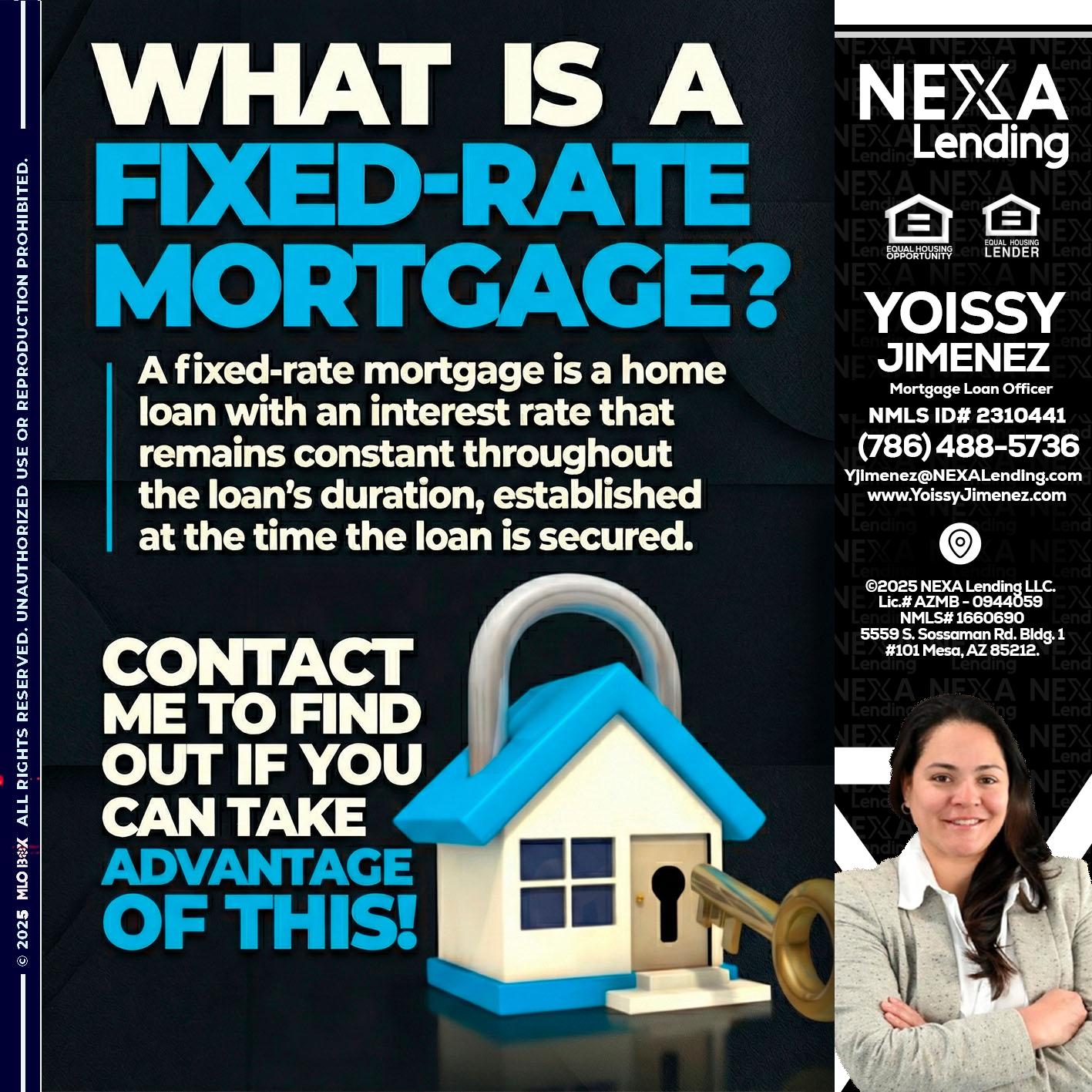 WHAT IS  A FIXED - Yoissy Jimenez -Mortgage Loan Originator