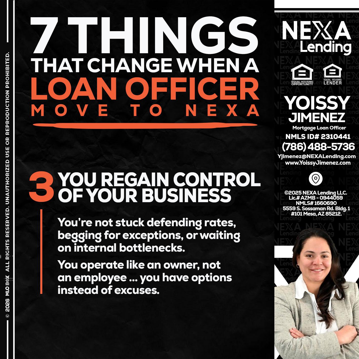 7 things (3) - Yoissy Jimenez -Mortgage Loan Originator