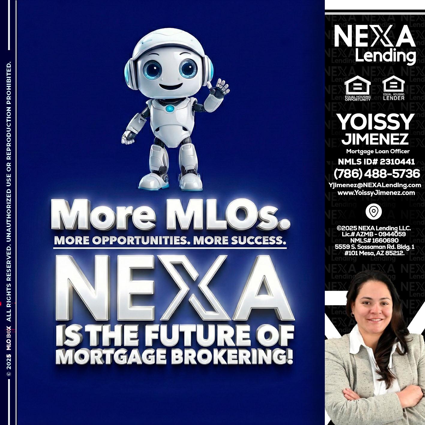 MORE MLOs - Yoissy Jimenez -Mortgage Loan Originator