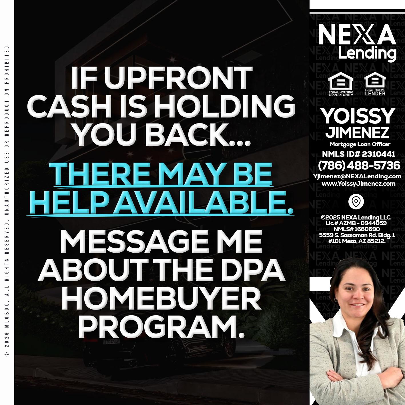 IF UPFRONT - Yoissy Jimenez -Mortgage Loan Originator