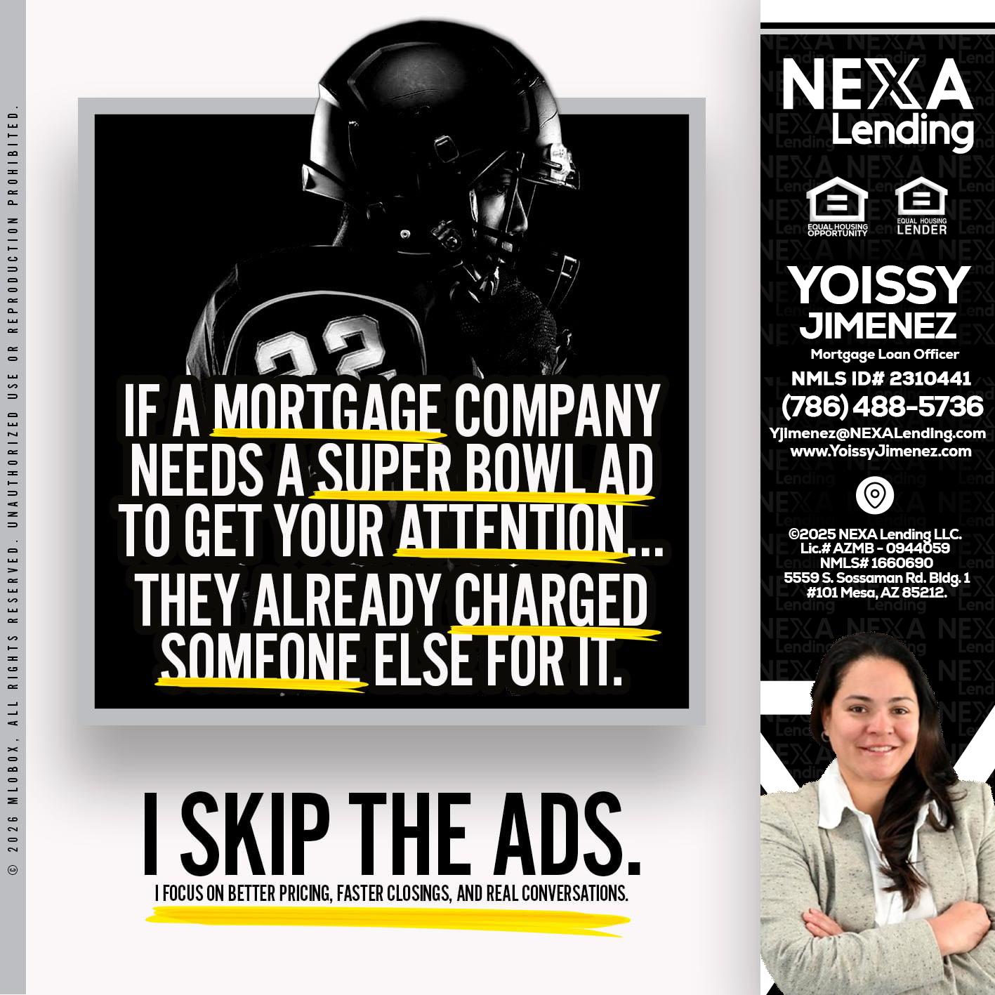if a mortgage ad - Yoissy Jimenez -Mortgage Loan Originator