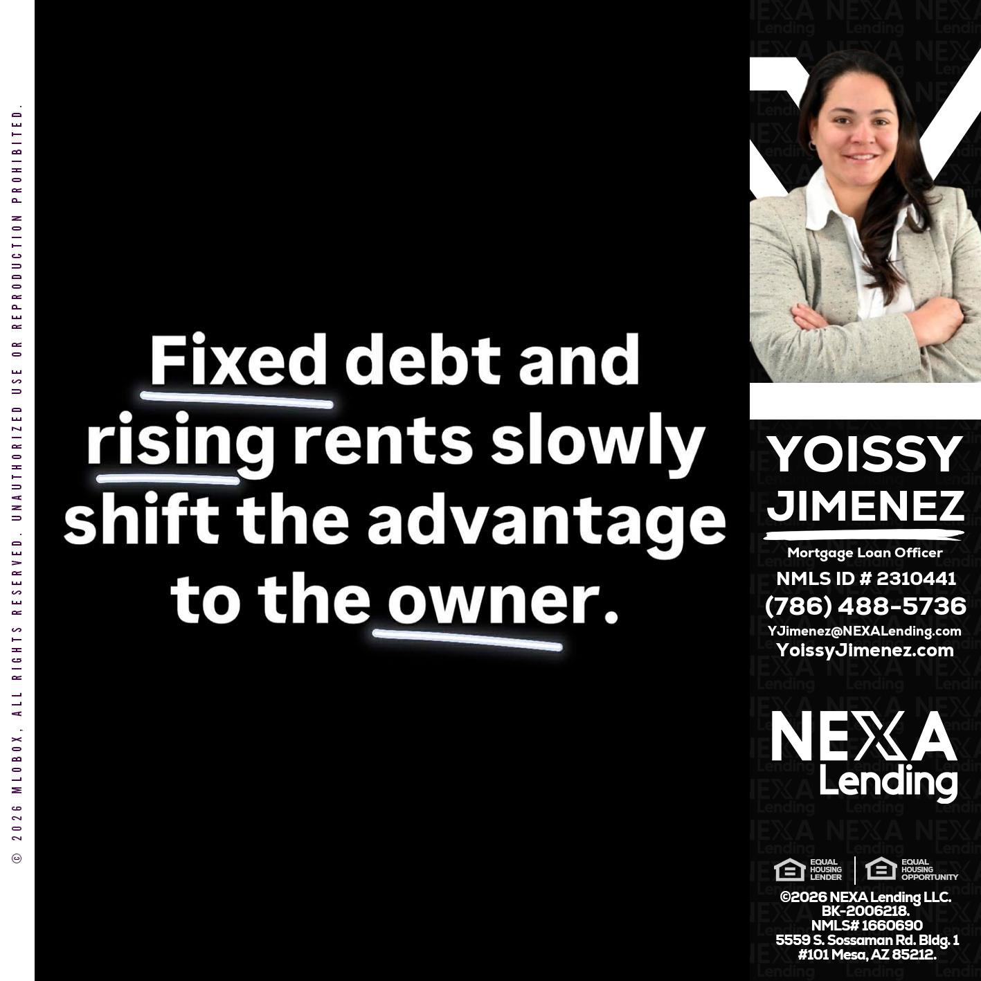 FIXED DEBT - Yoissy Jimenez -Mortgage Loan Originator