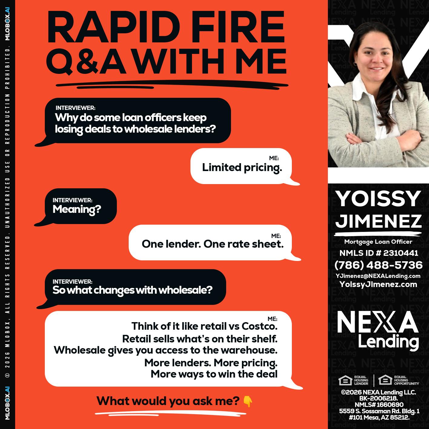 Q&A - Yoissy Jimenez -Mortgage Loan Originator