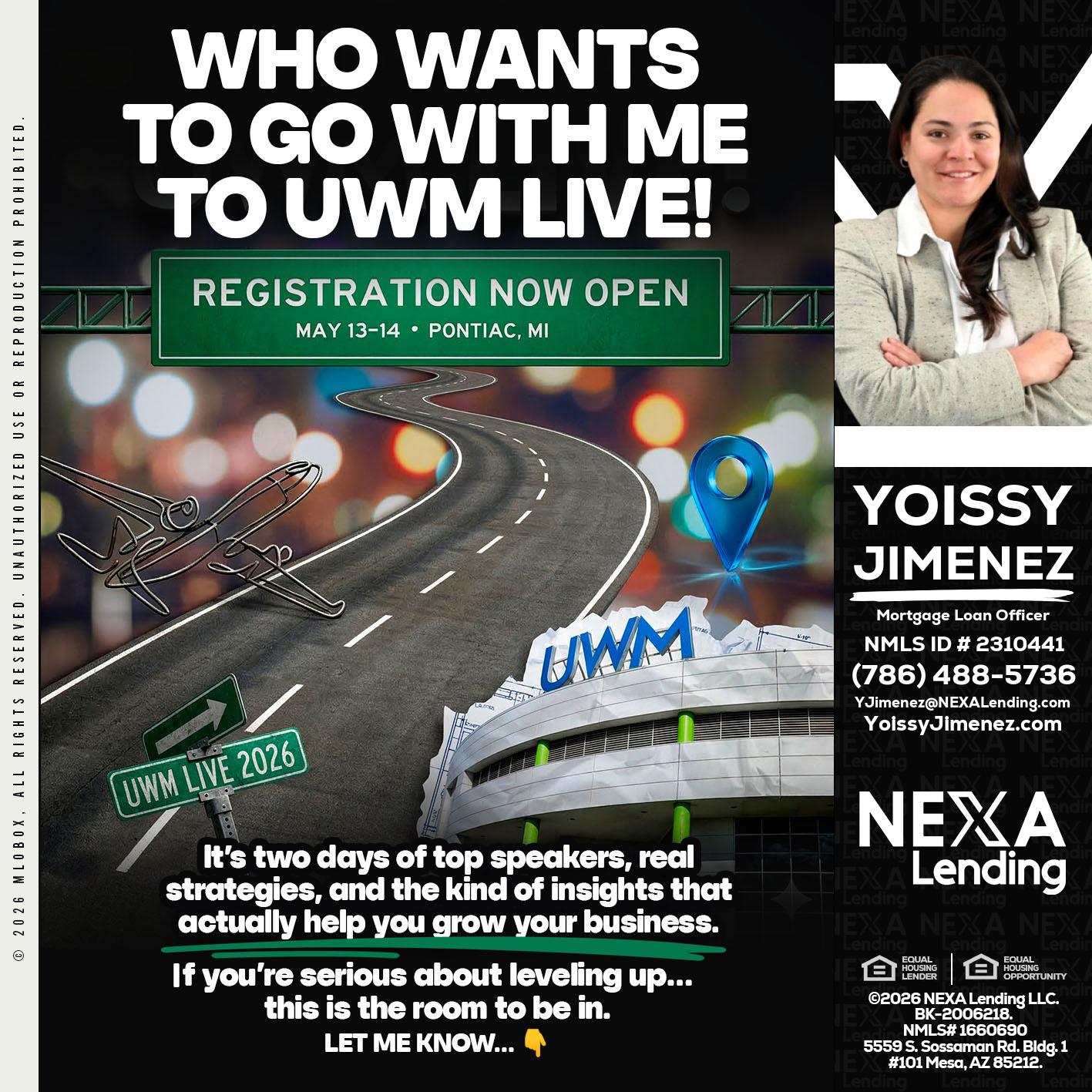 WHO WANTS - Yoissy Jimenez -Mortgage Loan Originator