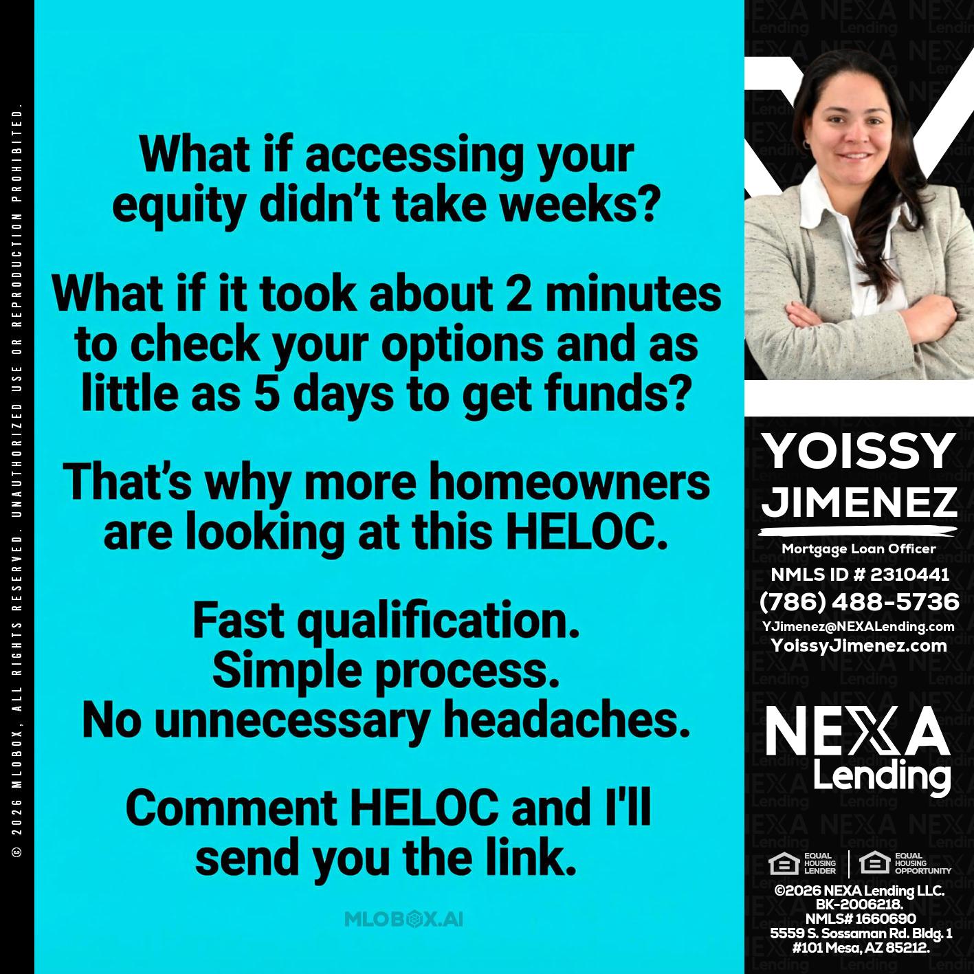 what if - Yoissy Jimenez -Mortgage Loan Originator
