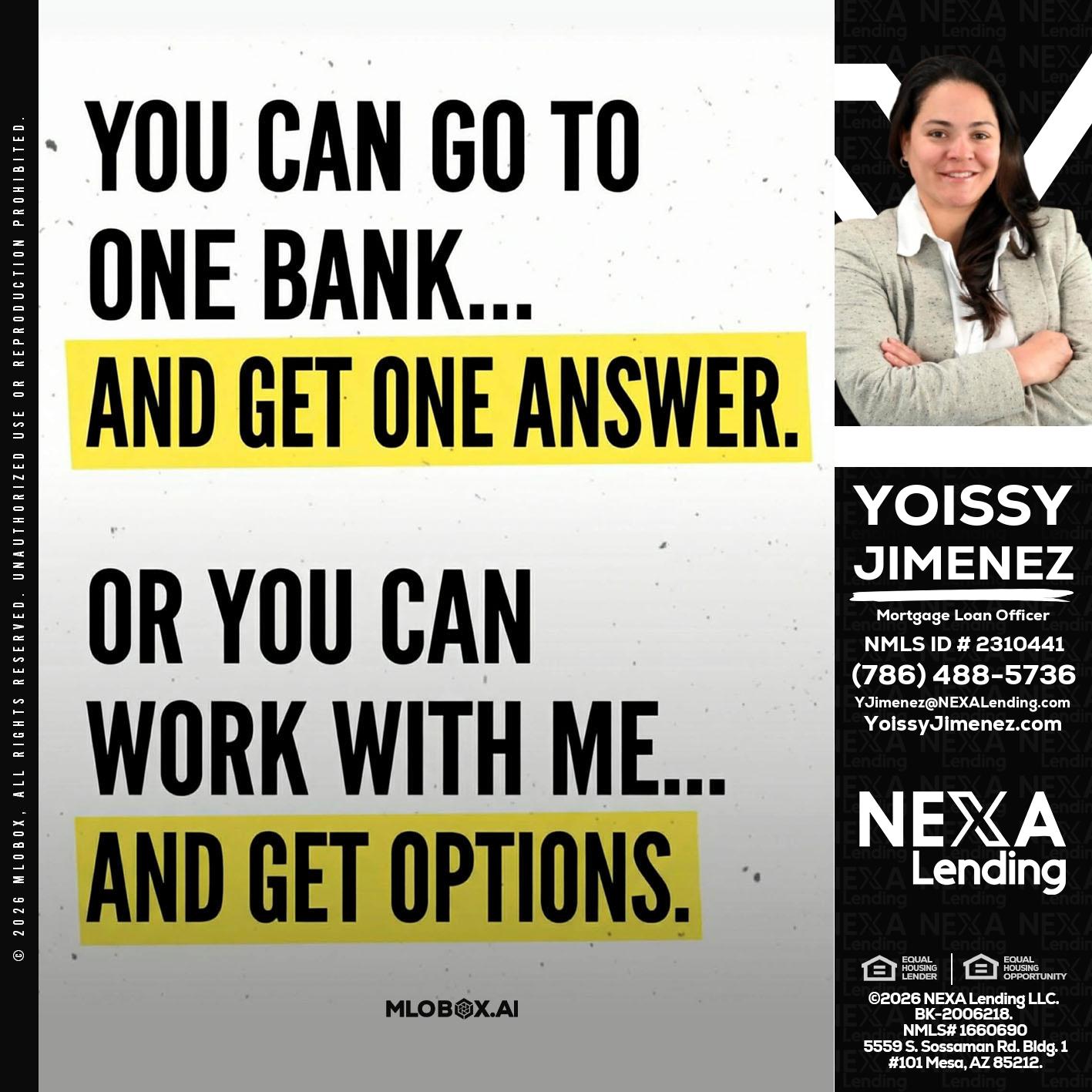 YOU CAN GO TO - Yoissy Jimenez -Mortgage Loan Originator