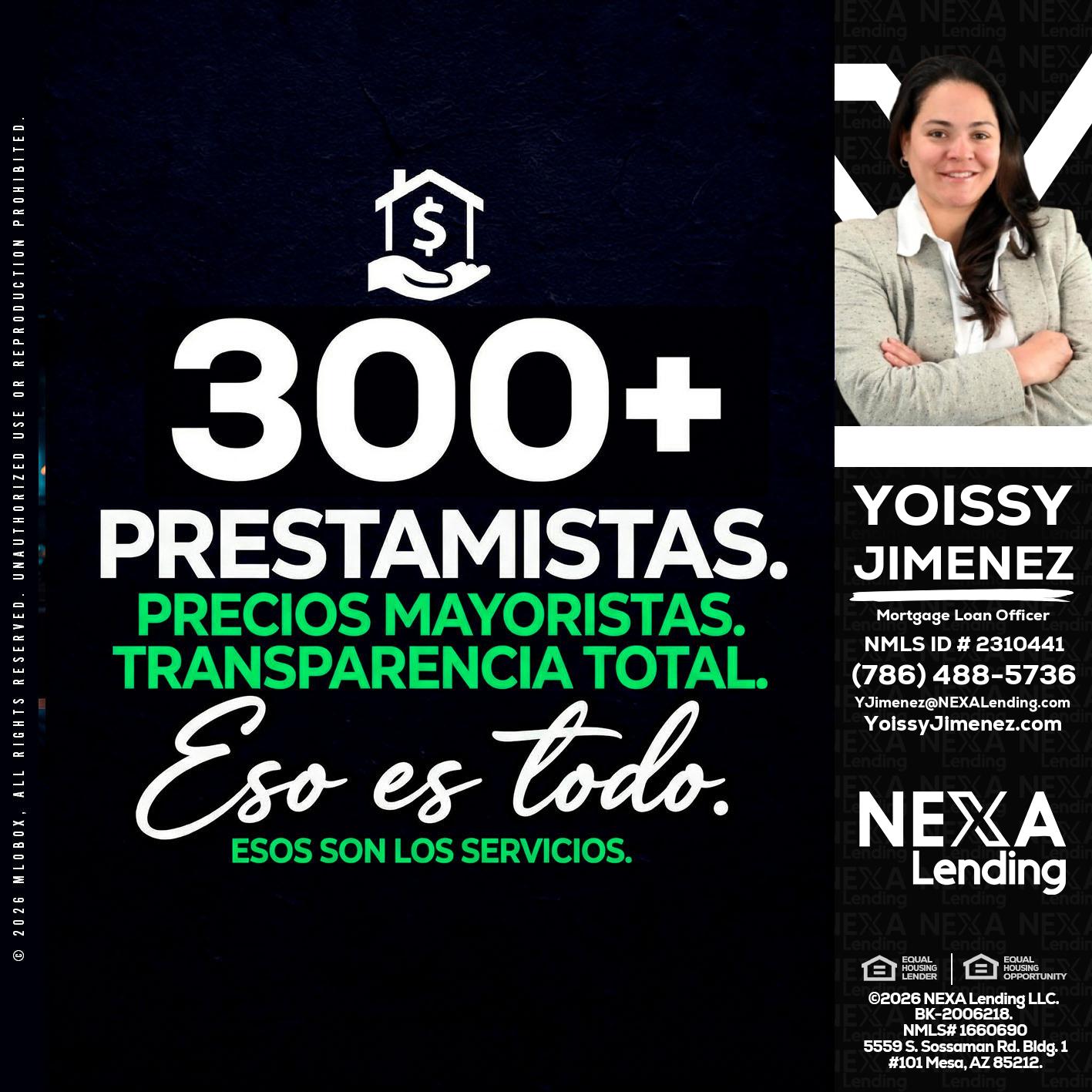 300+ - Yoissy Jimenez -Mortgage Loan Originator
