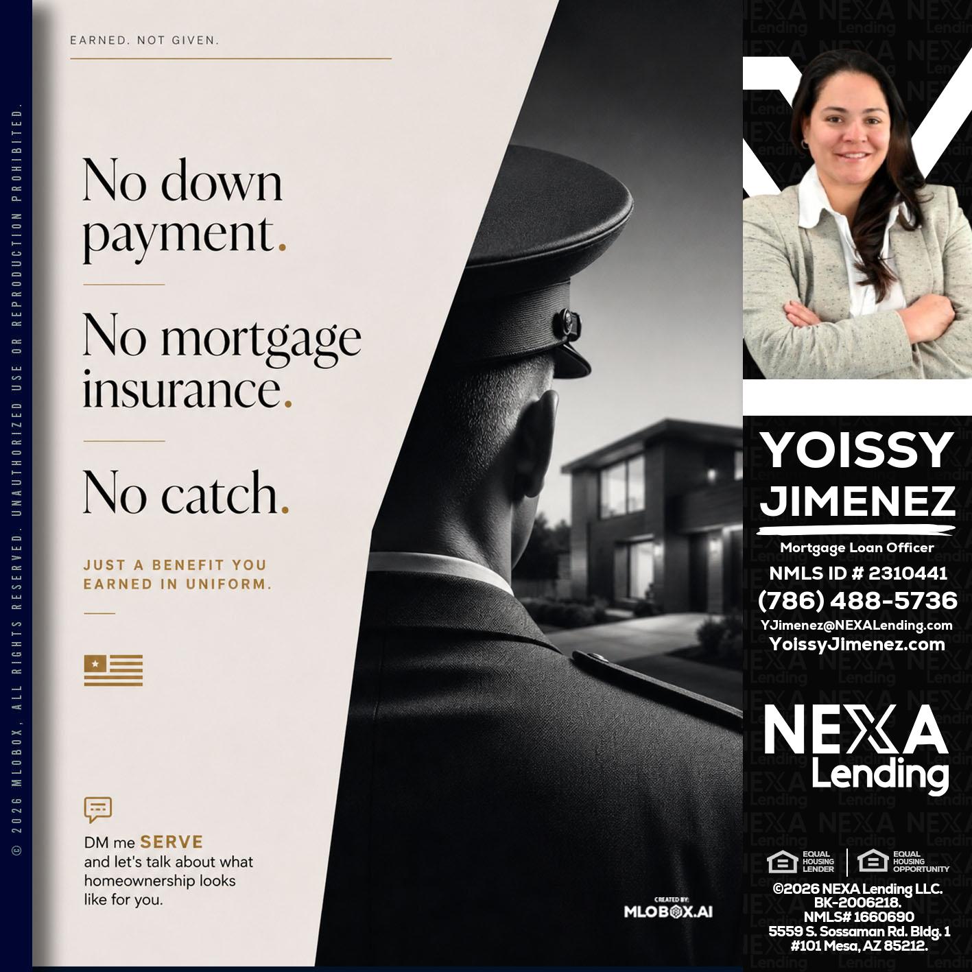 NO DOWN PAYMENT - Yoissy Jimenez -Mortgage Loan Originator