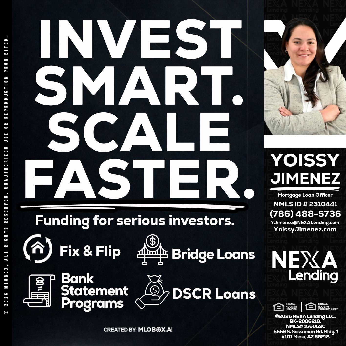 INVEST SMART - Yoissy Jimenez -Mortgage Loan Originator