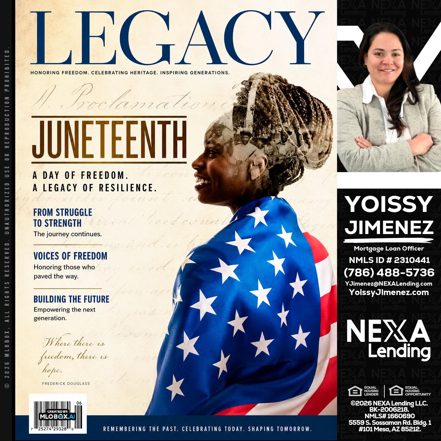 LEGACY - Yoissy Jimenez -Mortgage Loan Originator