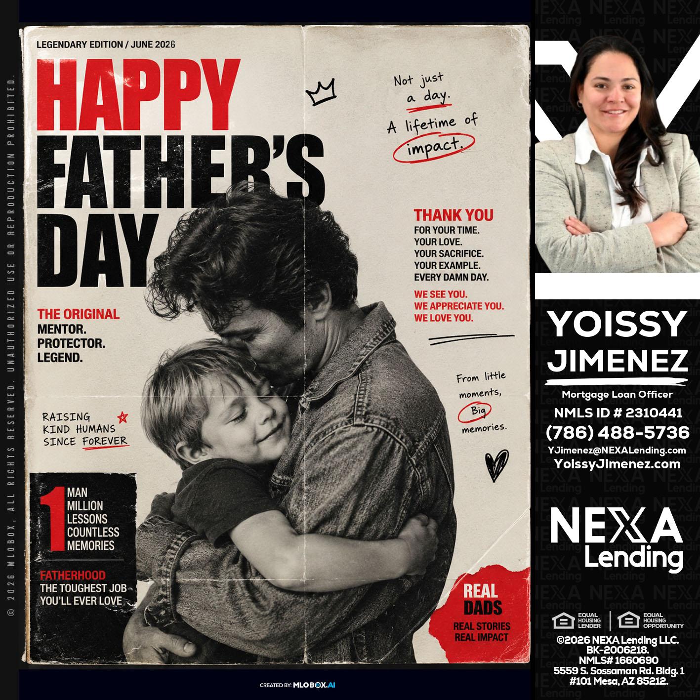 HAPPY FATHERS DAY - Yoissy Jimenez -Mortgage Loan Originator