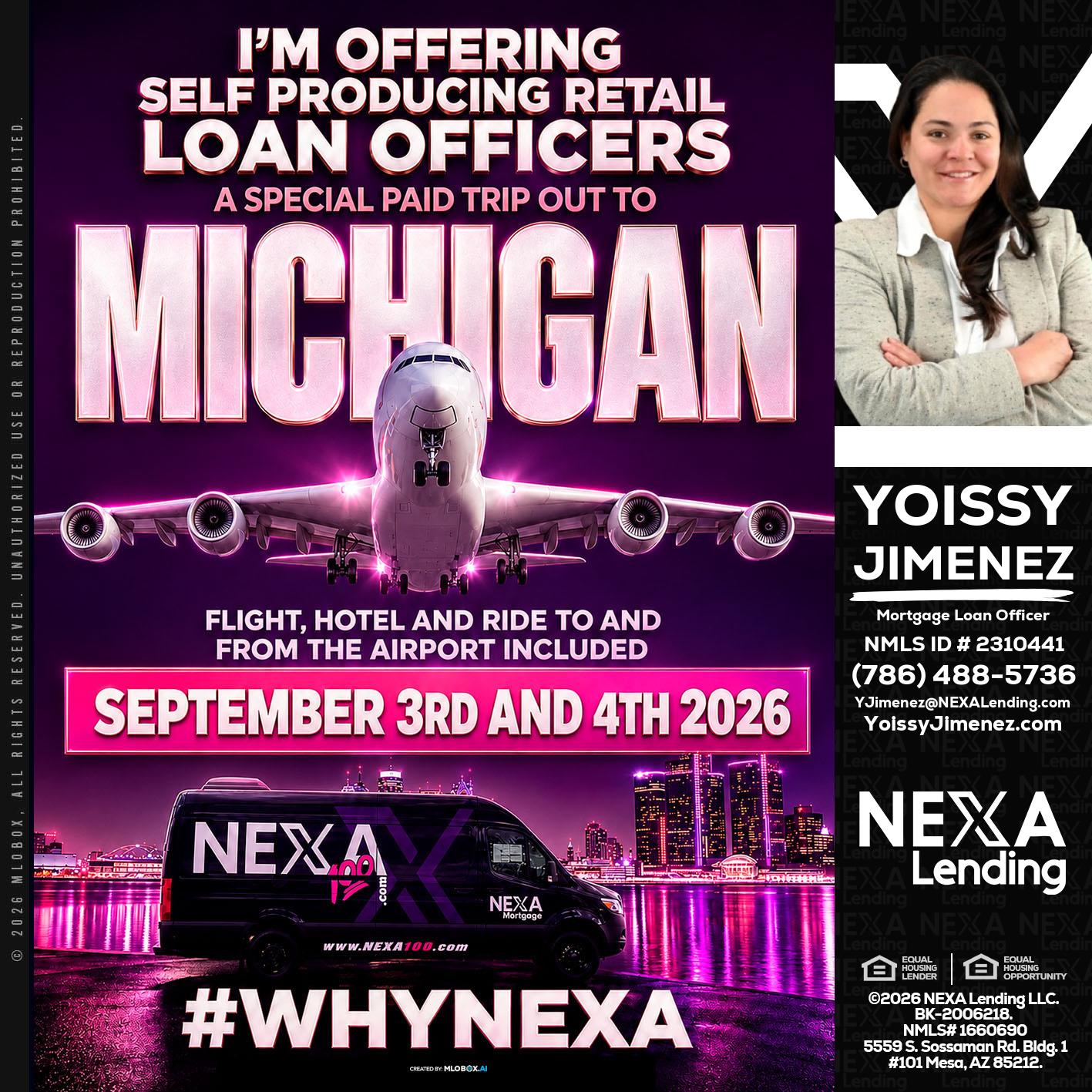 MICHIGAN TRIP - Yoissy Jimenez -Mortgage Loan Originator