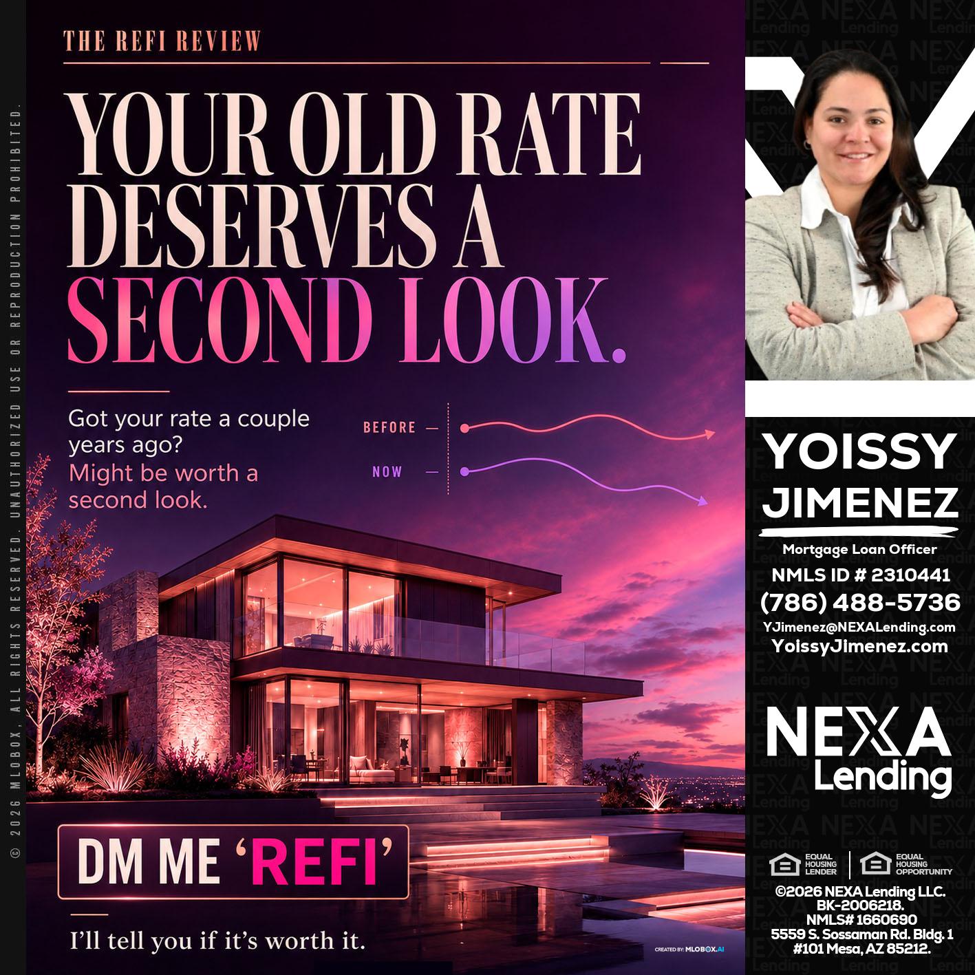 YOUR OLD - Yoissy Jimenez -Mortgage Loan Originator