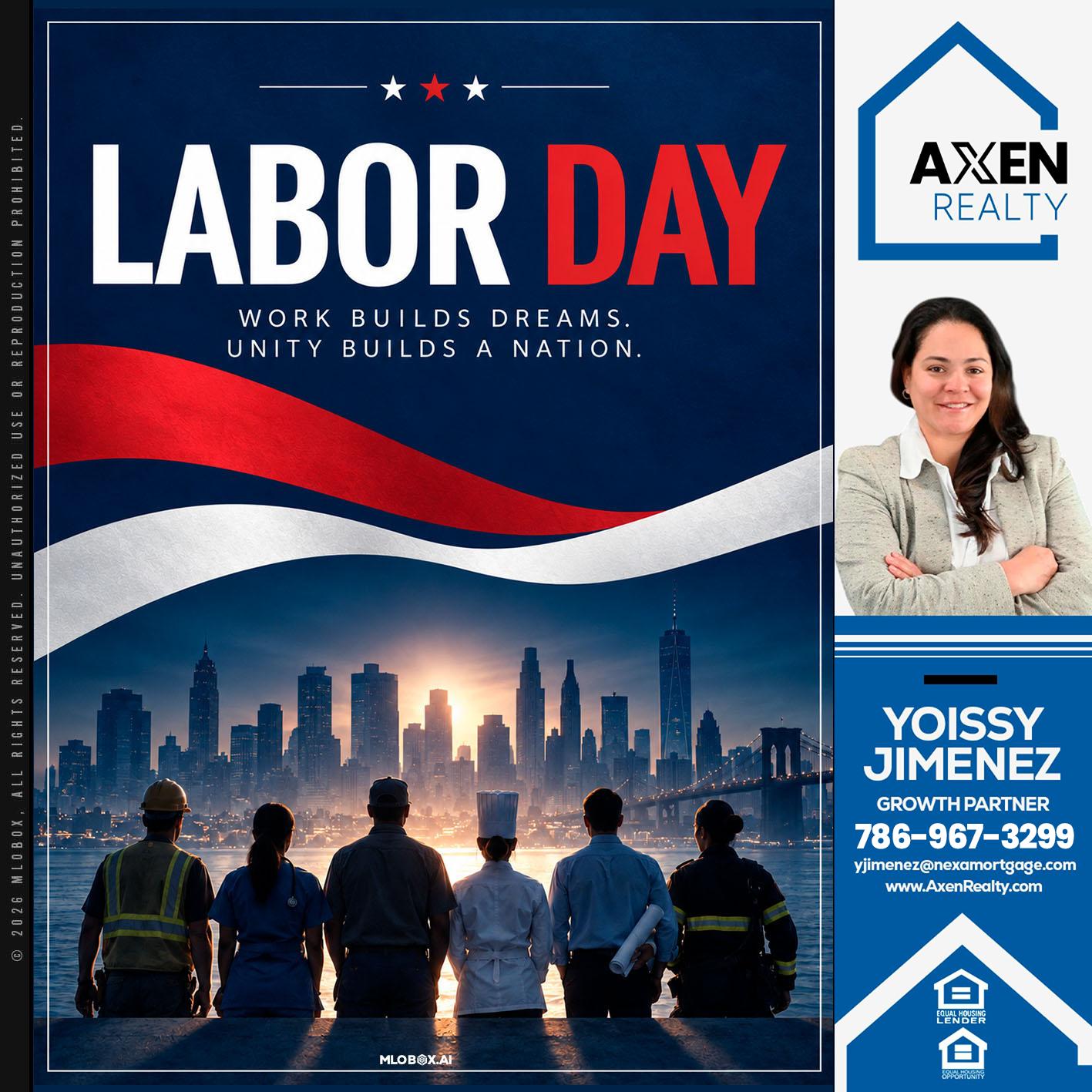 LABOR DAY - Yoissy Jimenez -Mortgage Loan Originator